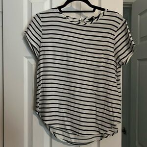 H&M Black and White Striped Shirt